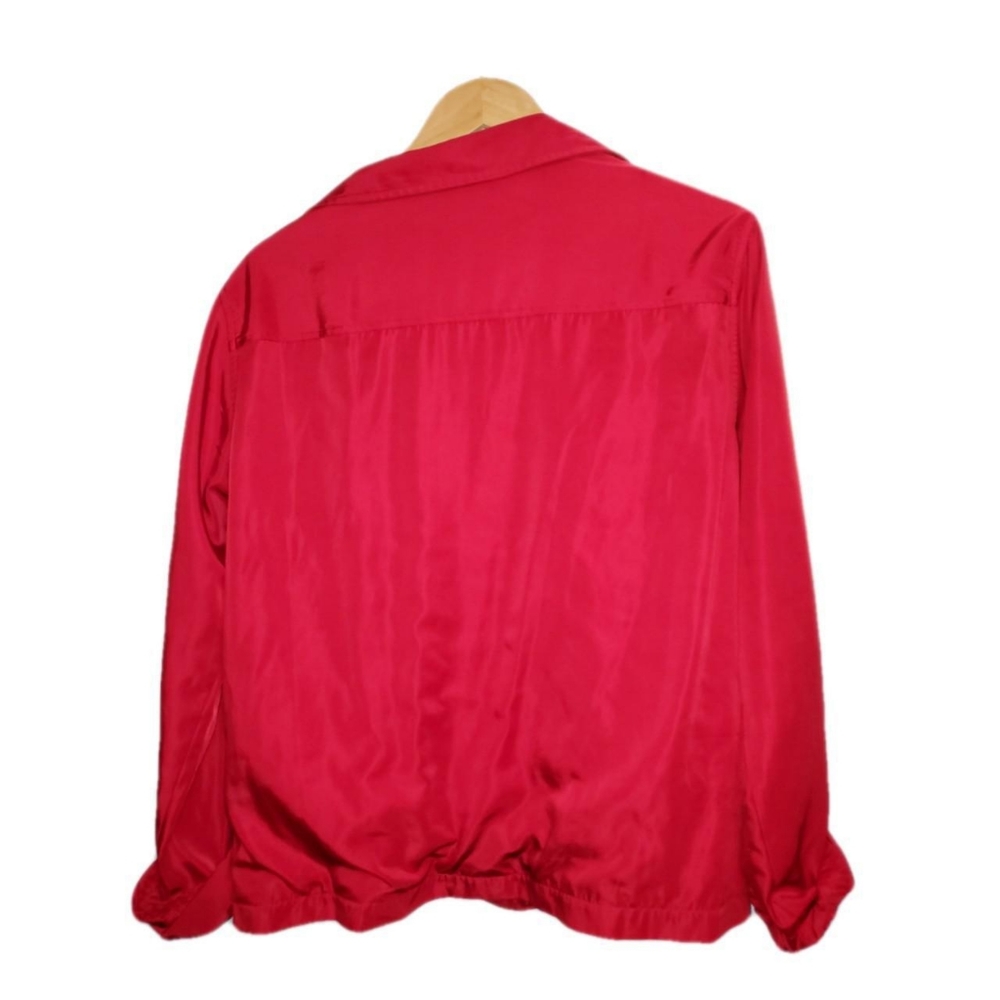 β
Red Vinyl button-up Jacket - Picture 2 of 3